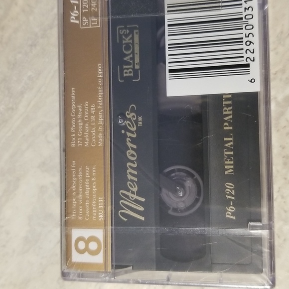 Sealed  Blacks video camera blank tape - Picture 2 of 2